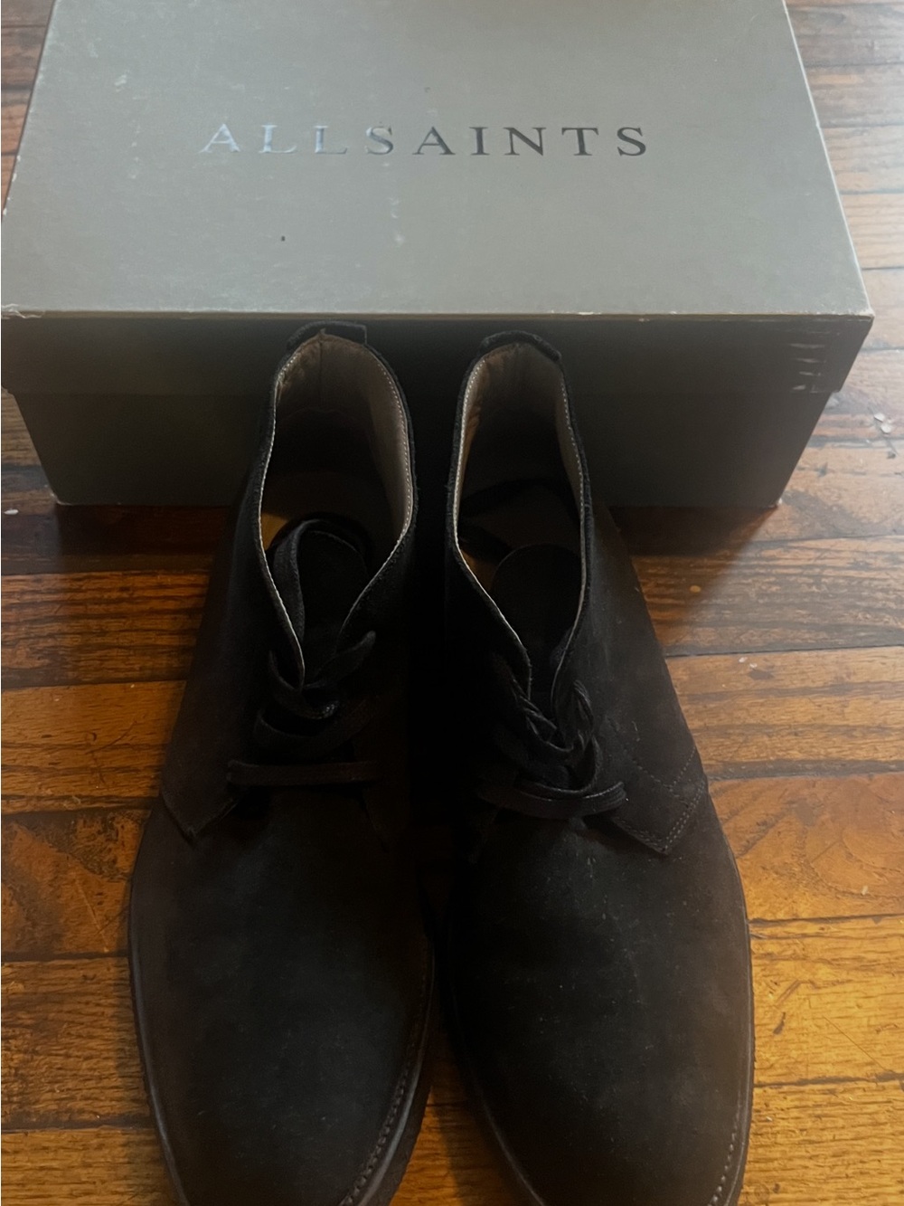 All Saints Black Suede Men's Chukka Boots size 10